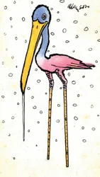 Storch mit kalibrierten Schenkeln