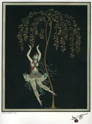 Tamara Karsavina im Ballett Der Feuervogel von I. Strawinsky