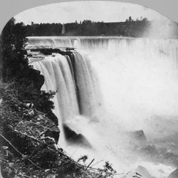 Horseshoe Falls von Goat Island aus gesehen, Niagara Falls, frühes 20. Jahrhundert