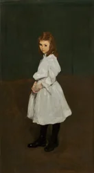 Kleines Mädchen in Weiß (Queenie Burnett)