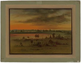 Eine Sioux-Kriegspartei