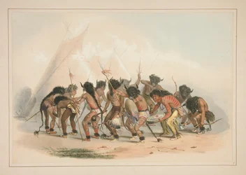 Buffalo-Tanz, Tafel 8 aus dem Nordamerikanischen Indianer-Portfolio