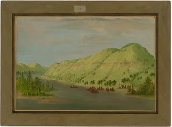 Pater Hennepin verlässt den Mississippi, um sich La Salle anzuschließen. 8. Mai 1680