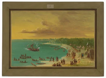 Erste Fahrt der Griffin auf dem Eriesee, 7. August