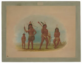 Vier Arowak-Indianer