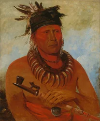 Háw-che-ke-súg-ga, Der die Osagen tötet, Häuptling des Stammes, 1832
