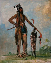 Ka-bés-hunk, Der überall reist, ein Krieger, 1835