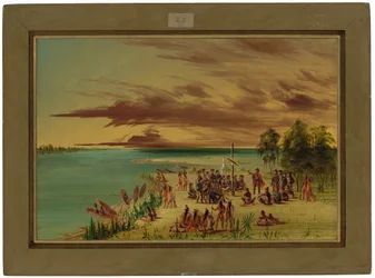 La Salle beansprucht Louisiana für Frankreich. 9. April 1682