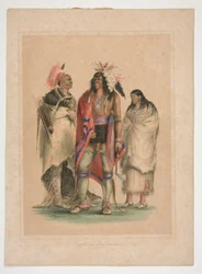 Nordamerikanische Indianer, pl. 1 aus dem Nordamerikanischen Indianer-Portfolio