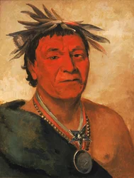 O-ho-páh-sha, Kleiner Whoop, ein angesehener Krieger, 1831
