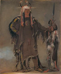 Peh-tó-pe-kiss, Adler-Rippen, ein Piegan-Häuptling, 1832