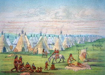 Sioux-Lagerszene