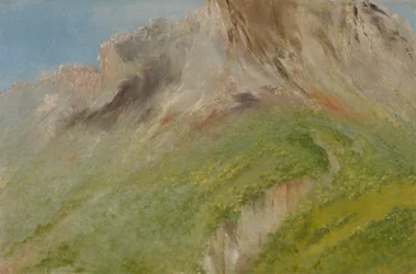 Ta-wa-que-nah, oder der Rocky Mountain, in der Nähe des Comanche-Dorfes