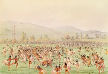 Das Indianerballspiel, um 1832