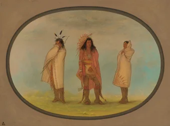 Drei Irokesen-Indianer, 1861-1869