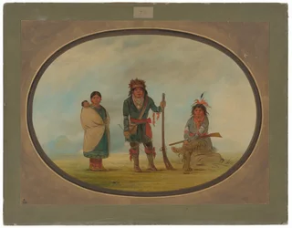 Drei Micmac-Indianer