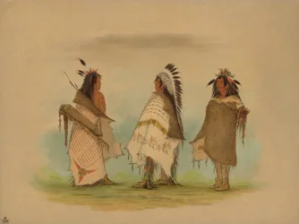 Drei Shoshonee Krieger, 1861