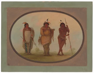 Drei Yumaya-Indianer