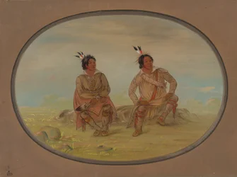 Zwei Choctaw-Indianer, 1861-1869
