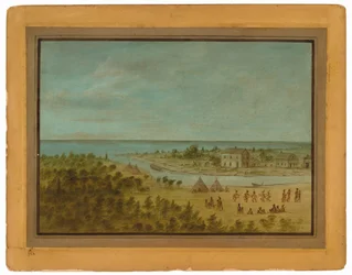Ansicht von Chicago im Jahr 1837