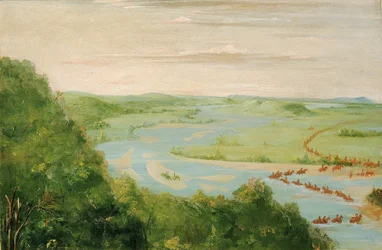 Ansicht des Canadian River, Dragoons Überquerung