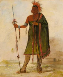Wash-ím-pe-shee, Madman, ein berühmter Krieger, 1834