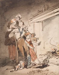 Ein Matrose und seine Familie