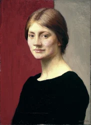 Ein Mädchen in Schwarz
