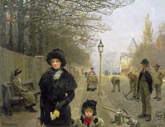 Ein Frühlingsmorgen, Haverstock Hill, 1881
