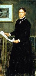 Dame in Schwarz