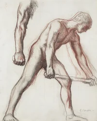 Aktstudie für den Jungen und den Mann, 1908