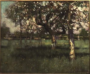 Obstgartenszene, Mitte der 1880er Jahre