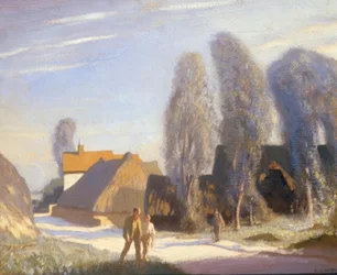 Der Bauernhof am Straßenrand