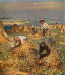 Das Binden der Garben, 1902, 1923