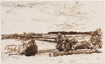 Vom Wind verwehte Landschaft