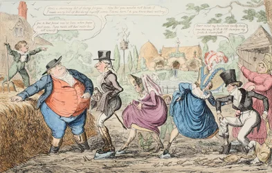 Ein Besuch auf der Cockney Farm - Besichtigung des Geländes usw. usw. usw., veröffentlicht 1835