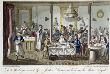Abendessen bei Very, im Palais Royal - in „Life in Paris“ von David Carey, London