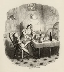 Mr. Claypole, wie er erschien, als sein Meister abwesend war, aus 