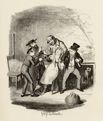 Mr. Fagin und sein Schüler erholen Nancy, aus 