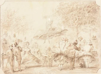 "Spazierengehen" im Hyde Park (verso)