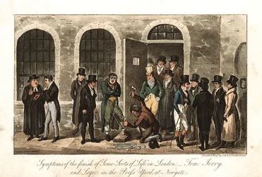 Tom, Jerry und Logic im Press Yard, Newgate-Gefängnis, London, 1821
