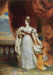 Porträt von Kaiserin Alexandra Fjodorowna Charlotte von Preußen, Ehefrau von Kaiser Nikolaus I., 1798-18
