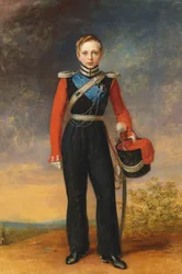 Porträt des Kronprinzen Alexander Nikolajewitsch 1818-1881