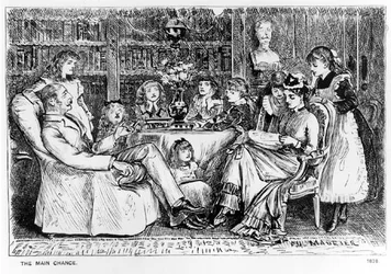 Die Hauptchance, Illustration aus Punch, 1878