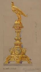 Entwürfe ausgeführt für Jones und Willis, Metall- und Holzarbeiter und Kirchenmöbelhersteller aus Birmingham und London