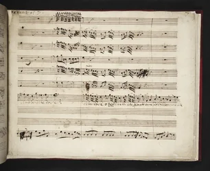 Musikalische Partitur aus 