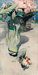 Die Promenade, Tokio, ca. 1894