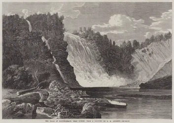 Die Wasserfälle von Montmorency, in der Nähe von Quebec