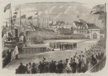 Der Prinz von Wales landet in St. John, New Brunswick