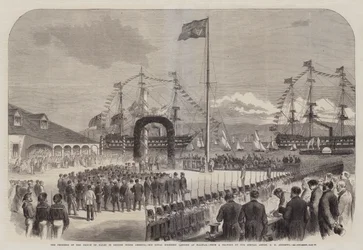 Der Fortschritt des Prinzen von Wales in Britisch-Nordamerika, Seine Königliche Hoheit landet in Halifax